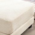 thumbnail image 5 of LOYALICE Ottoman, Oversized Corduroy Ottoman for Sectional Sofa Couch, Beige, 5 of 7