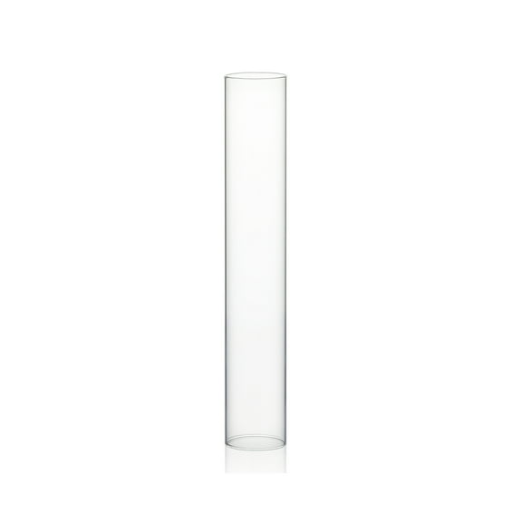 WGV Clear Hurricane Candle Shade Chimney Tube - 2" Wide x 12" Height, Good quality, Heavy Weighted Base - 1 Pc
