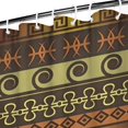 thumbnail image 3 of Boho Golden Ethnic Pattern Shower Curtain 36"x72" ,Bathroom Decorative Shower Curtains Set with 12 Hooks,Modern Waterproof Washable Shower Curtain, 3 of 6