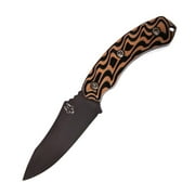 Southern Grind Jackal FB Knife, Black PVD, Black/Tan Handle, Black Kydex Sheath