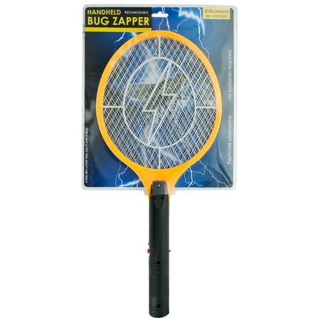 Bug Zapper Electric Rechargeable Bug Zapper Fly Killer Swatter Racket Zap Mosquito Best for indoor and Outdoor Pest Control LED dark safety (Best Handheld Bug Zapper)