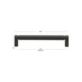 thumbnail image 3 of GlideRite 6-5/16 in. 160mm Center to Center Smooth Bar Pull, Matte Black, 3 of 4