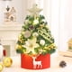 thumbnail image 1 of Mini Árbol de Navidad Nevado Blanco, Adornos Navideños Pequeños, Decoración Encriptada para Escritorio, 1 of 6