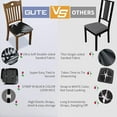 thumbnail image 2 of Whihome 6 Pack Seat Covers for Dining Room Chairs, Stretch Printed Chair Covers with Ties, Upholstered Chair Protector Seat Cushion Slipcovers, 2 of 7