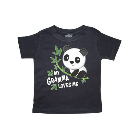 My Gramma Loves Me- cute panda Toddler T-Shirt