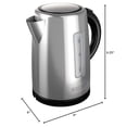 thumbnail image 2 of BLACK+DECKER Bouilloire Sans Fil 1,7 L, Argent, KE2000SD, 2 of 10