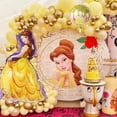 thumbnail image 2 of Kit de 97 piezas de arco de guirnalda de globos de la Bella y la Bestia, princesa Bella, globos de látex amarillos, decoraciones para fiestas de cumpleaños, suministros para baby shower, 2 of 5