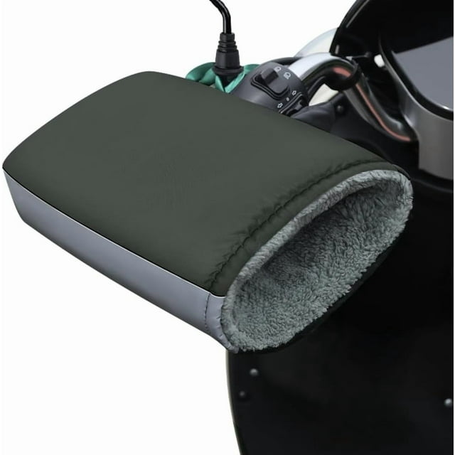 Gloves Winter Handlebar Gloves Waterproof Thermal Hand Warmer with Thickened Plush Lining for Bicycle Motorcycle Cold Weather Riding 1Pcs【A】 Rkxzt