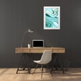 thumbnail image 3 of Loreth, Lanie 13x18 White Modern Wood Framed Museum Art Print Titled - Curving Waves II, 3 of 4