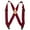 Burgundy, variant on MELOTOUGH Outback Side Clip Trucker Suspenders/Perry Suspenders with 2inch Width Elastic