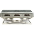 thumbnail image 2 of ACME Aberdeen II 51" Table Basse de Rangement Accent en Aluminium, 2 of 7