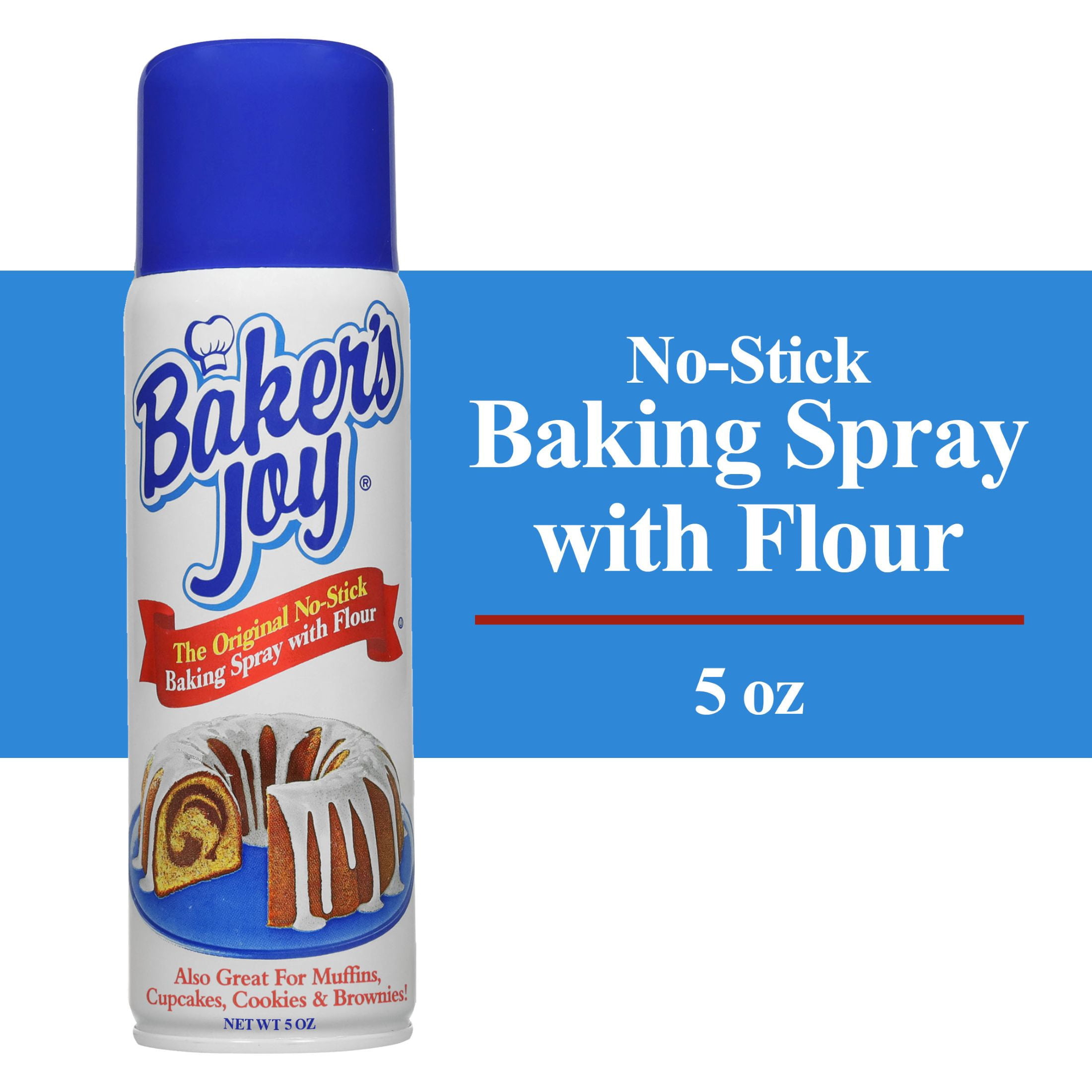 Baker's Joy Baking Spray, The Original No-Stick Baking Spray with Flour, 5 oz. Can