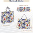 thumbnail image 6 of FORMRS Womens Corduroy Tote Bag Crossbody Shoulder Purse Handbag with Detachable Strap, Watercolor Butterfly Pattern, 6 of 7