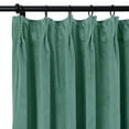 thumbnail image 3 of TWOPAGES Room Darkening Drape Pinch Pleat Hanging Style Curtain for Bedroom, 1 Panel, Custom, Teal, 3 of 6