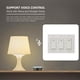thumbnail image 2 of Methold Interruptor de luz LED Wifi inteligente de 2 bandas AC 100-240V Panel de pared de enchufe inteligente Control remoto de aplicación Electrónica, 2 of 5