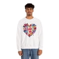 thumbnail image 3 of Floral Love You Heart Sweatshirt, Floral Heart Sweatshirt, Floral Love Sweatshirt, Valentine's Day Sweatshirt, Floral Sweatshirt 111, 3 of 22