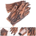 thumbnail image 5 of Creepy Gloves Werewolf Gloves Festive Atmosphere Creation Masquerade Adults PVC 1 Pair, 5 of 5