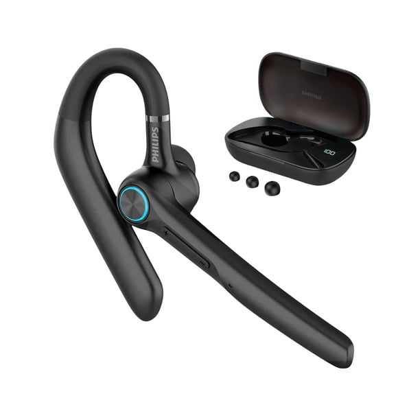 Auricular Bluetooth Philips Inalámbrico con Micrófono y Pantalla LED 400mAh