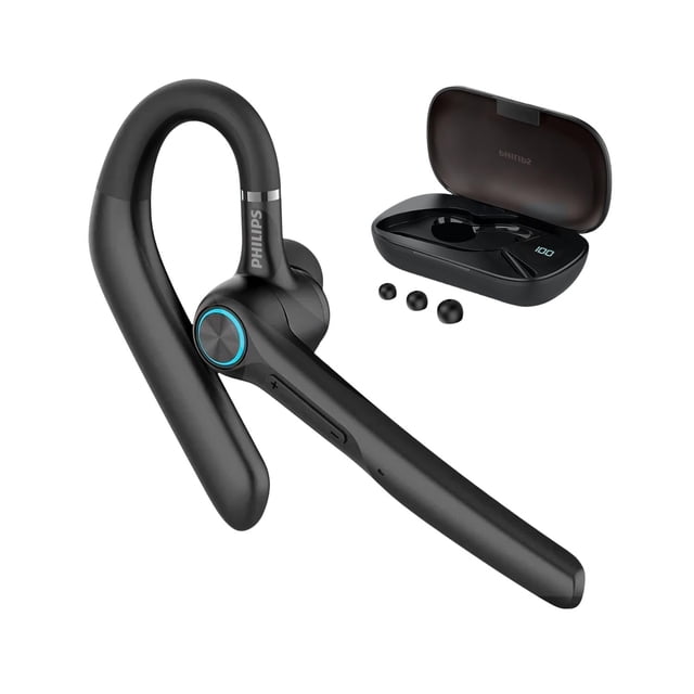 Auricular Bluetooth Philips Inalámbrico con Micrófono y Pantalla LED 400mAh