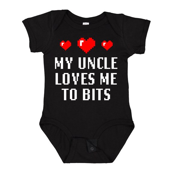 Inktastic My Uncle Loves Me to Bits Boys or Girls Baby Bodysuit