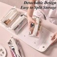 thumbnail image 2 of Leather 4 in 1 Roll Up Large Capacity Compact Waterproof Foldable Cosmetic Bag, 2 of 4