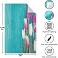 thumbnail image 3 of Dreamtimes Tulip Wood Kitchen Dish Towel 1 Pack, Soft Absorbent Dishcloths Reusable Hand Towel Washable Tea Towels for Home Kitchen Bar Table Decor, 28 x 18 Inch, 3 of 7
