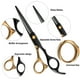 thumbnail image 3 of Kit de tijeras para cortar cabello, juego de tijeras de peluquería para hombres, mujeres, mascotas, salón de casa, peluquero, 3 of 5