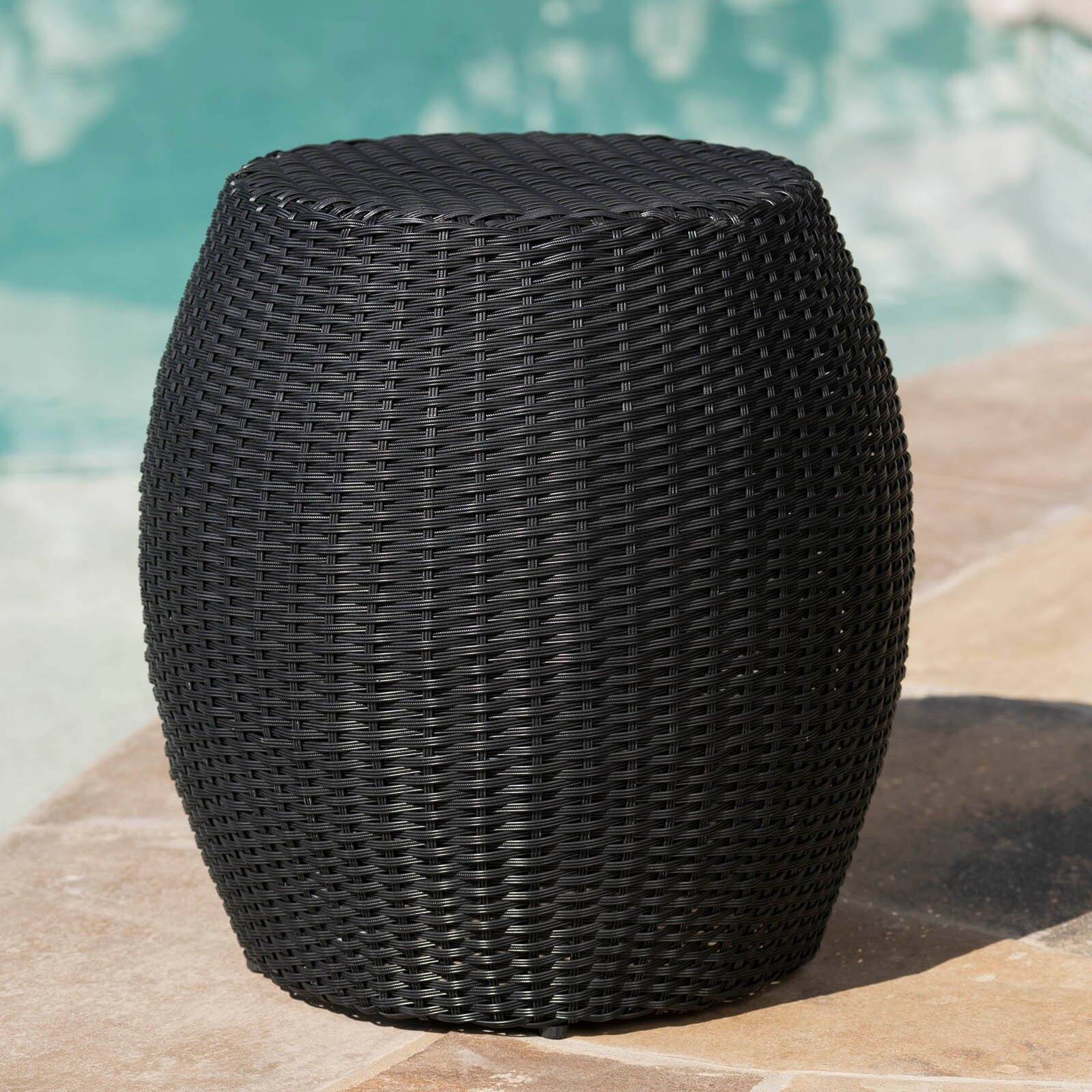 Canary Outdoor Wicker Side Table - image 2 of 2