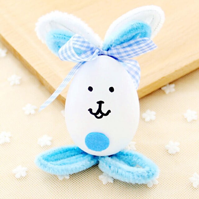 LSLJS Easter Oeufs Bricolage Jouets Mignons Bunny Rabbit Jouet Décorer Jouet pour Enfants 10 ml, Décorations de Table Easter