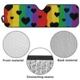 thumbnail image 6 of Uorisanigo Windshield Sun Shade,Happy Pride Month Car Sunshade for Rubicon Sahara TJ JK JKU 2 Door & 4 Door,Sun Shade Windshield Cover for Jeep,UV Ray & Heat Block Heat Shield, 6 of 7