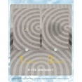 thumbnail image 3 of Non-Slip Bath Mat - Quick Dry Absorbent Faux Suede Bathroom Rug, 16" x 24" Grey & Beige Arc,Thin Design Fits Under Door, 3 of 6