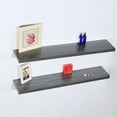 thumbnail image 4 of Set of 2 Modern and Contemporary Black oak Floating Shelf - 47.24*9.25*1.5 inches, 4 of 4