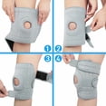 thumbnail image 5 of AVIDDA Knee Brace for Meniscus Tear Arthritis Pain Open Patella Stabilizers Non Slip Knee Support for Men Women Comfort Neoprene Knee Wrap for Weightlifting Running, Small, Grey,1Pair, 5 of 9