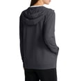 thumbnail image 3 of Women's UPF 50+ UV Sun Protection Clothing Zip Up Lightweight Hoodie Hiking Sun Shirt Black 3XL, 3 of 5