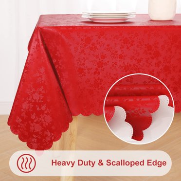 Nacuci Square Fitted Table Cover Elastic Tablecloth Stretch...