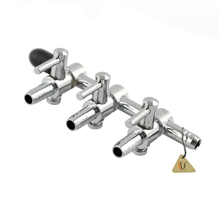 - 3 Way Aquarium Inline Manifold Air Pump Splitter Lever Control Switch Valve Taps