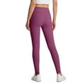 thumbnail image 5 of Cethrio Girls Yoga Leggings, Casual Stretchy High-waisted Dancing Tight Pants Wine Size 13-14 T, 5 of 6