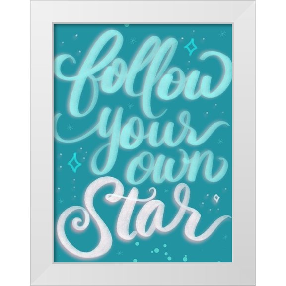 Batista, Dee 25x32 White Modern Wood Framed Museum Art Print Titled - Follow