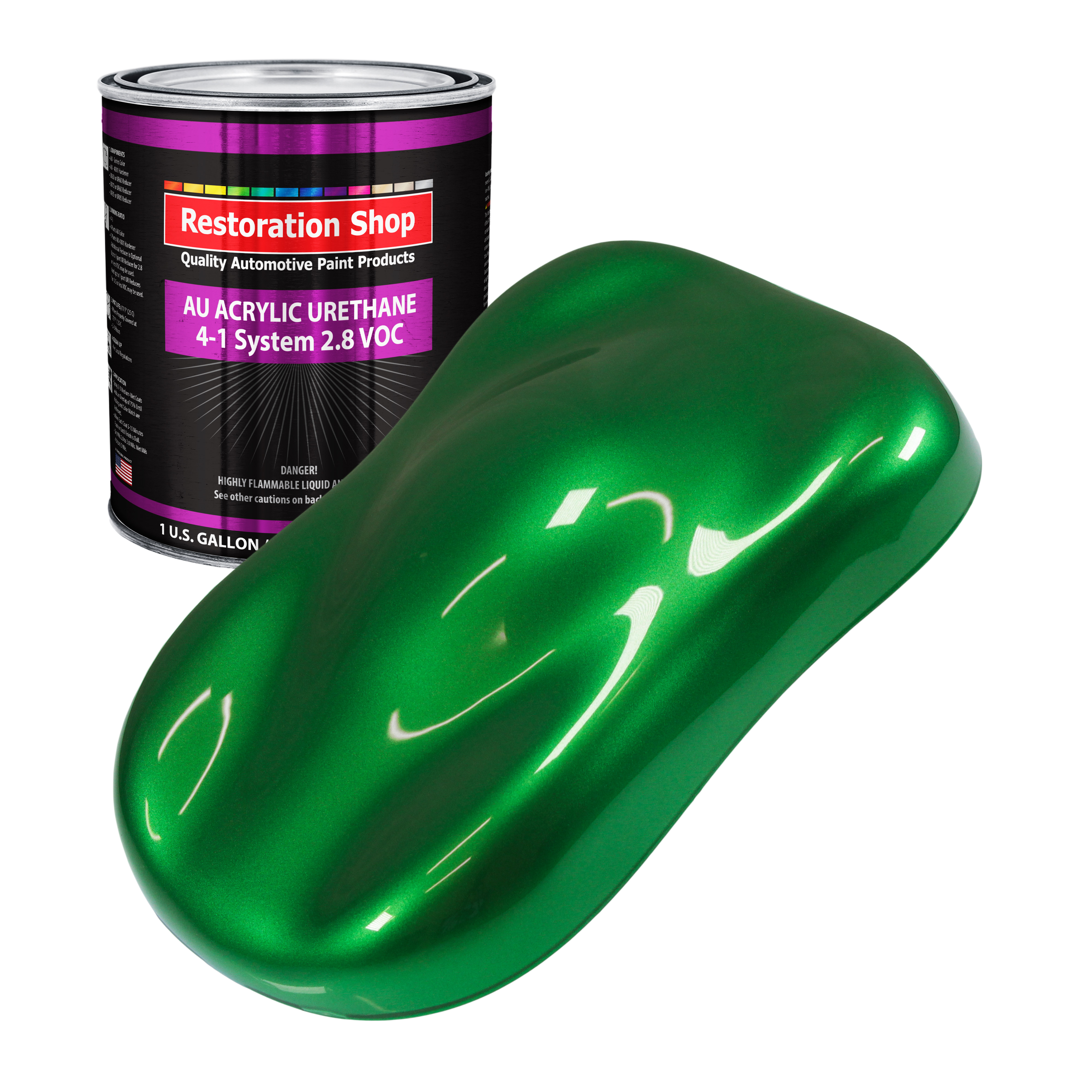Restoration Shop Gasser Green Metallic Acrylic Urethane Auto Paint