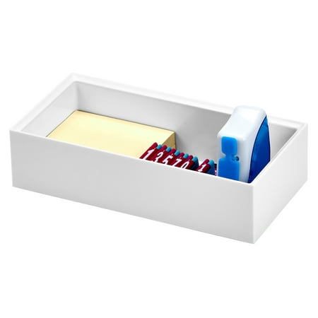 UPC: 0842048033325 | Bostitch Konnect Desk Organizer Accessory Tray  Wide  Stacks for Desktop Storage  White