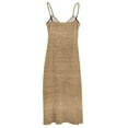thumbnail image 4 of Burlap Sleeveless Dress women long dresses Women's dress Dress, 4 of 5
