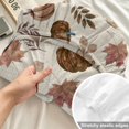 thumbnail image 4 of King Size Fitted Sheet Set - Vintage Pumpkins Fall 3 Piece Bedding Sets 16" Deep Pocket Fitted Sheet with 2 Pillowcases, Beige Thanksgiving Botanical Farm Brushed Microfiber Hotel Luxury Bed Sheets, 4 of 9