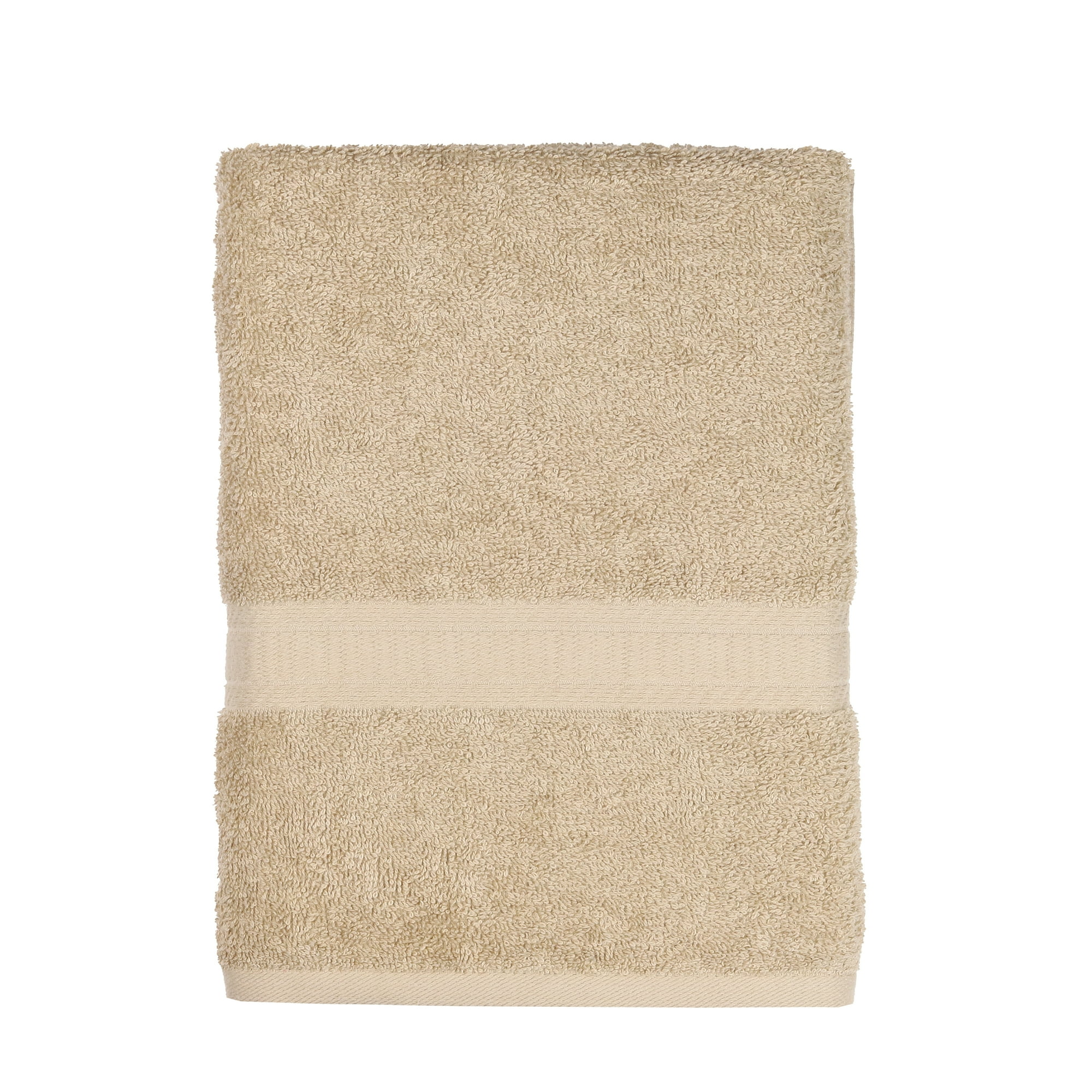Mainstays Basic Bath Sheet, 100% Cotton, Tan