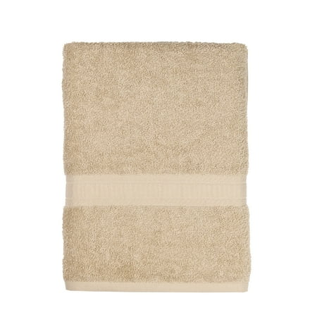 Mainstays Solid Bath Towel, Vallejo Tan