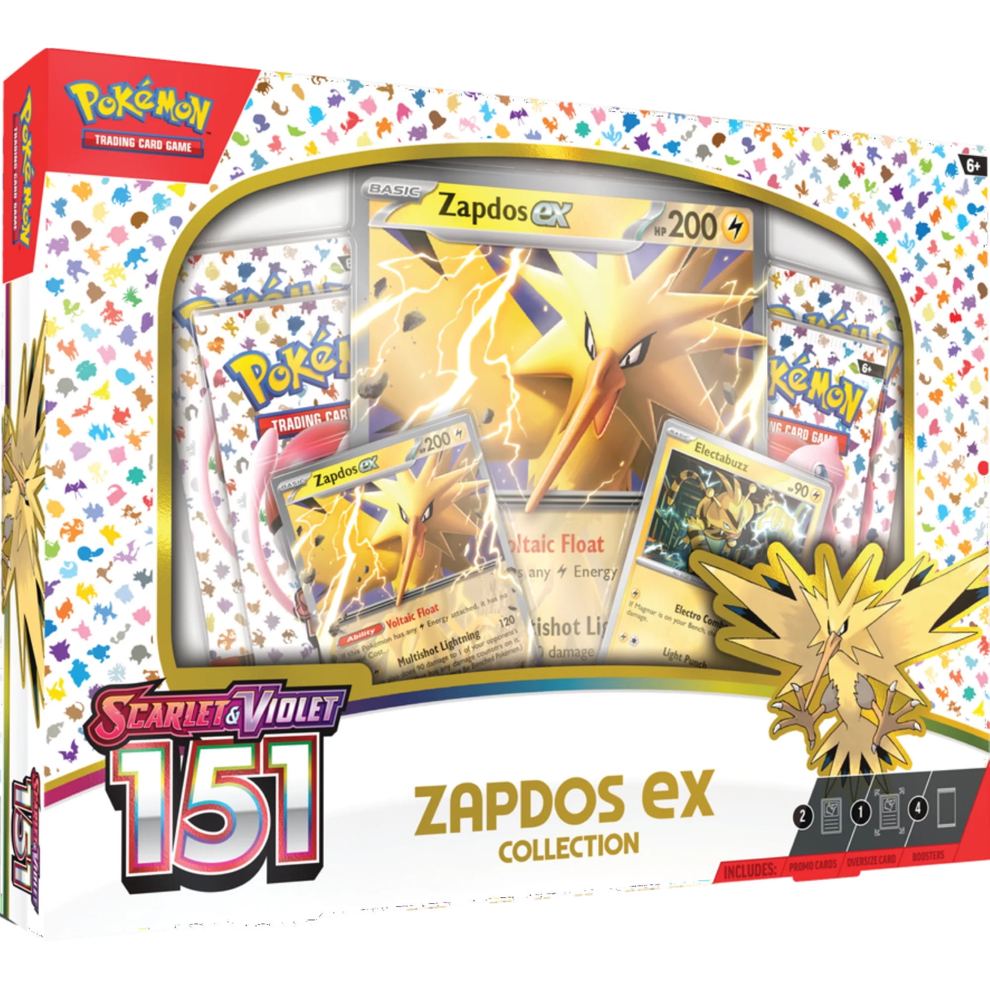 Pokemon Scarlet and Violet 3.5 151 Zapdos ex Box, Electrifying