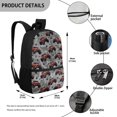 thumbnail image 5 of Uourmeti Monster Truck Print Backpack for Men, 17 Inch Personalized Large Capacity Polyester Daily Backpack for Work Travel, 5 of 6