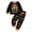 v-280Black294, variant on CAIVO Girls Boys Halloween Pajama Set O-Neck Long Sleeve Tops With Matching Pants Cartoon Skeleton Print Cozy 2 Piece Sleepwear For Autumn Winter Kids Pjs