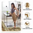 thumbnail image 4 of Farmhouse Kitchen Rug Set of 2 Brown French Country Anti Fatigue Non-Slip Kitchen Mats Vintage Rustic Comfort Standing Mat Waterproof PVC Carpet for Laundry Office Sink (17.3" x28" + 17.3" x 47"), 4 of 6