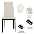 thumbnail image 3 of Set De 4 Sillas Comedor Minimalista Moderno Respaldo Alto, 3 of 6