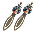 thumbnail image 2 of Rabbit Vintage Copper Crown-Shaped Bookmarks Set, Stainless Steel Reading Accessories for Book Lovers, Pack of 2 Book Markers, 2 of 5